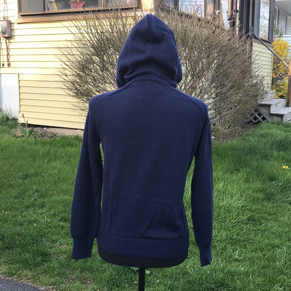 Style & Co Rainbow Stripe Knit Kangaroo Pocket Hoodie Sweater, Small, Fit=Medium - Picture 7 of 14